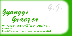 gyongyi graczer business card